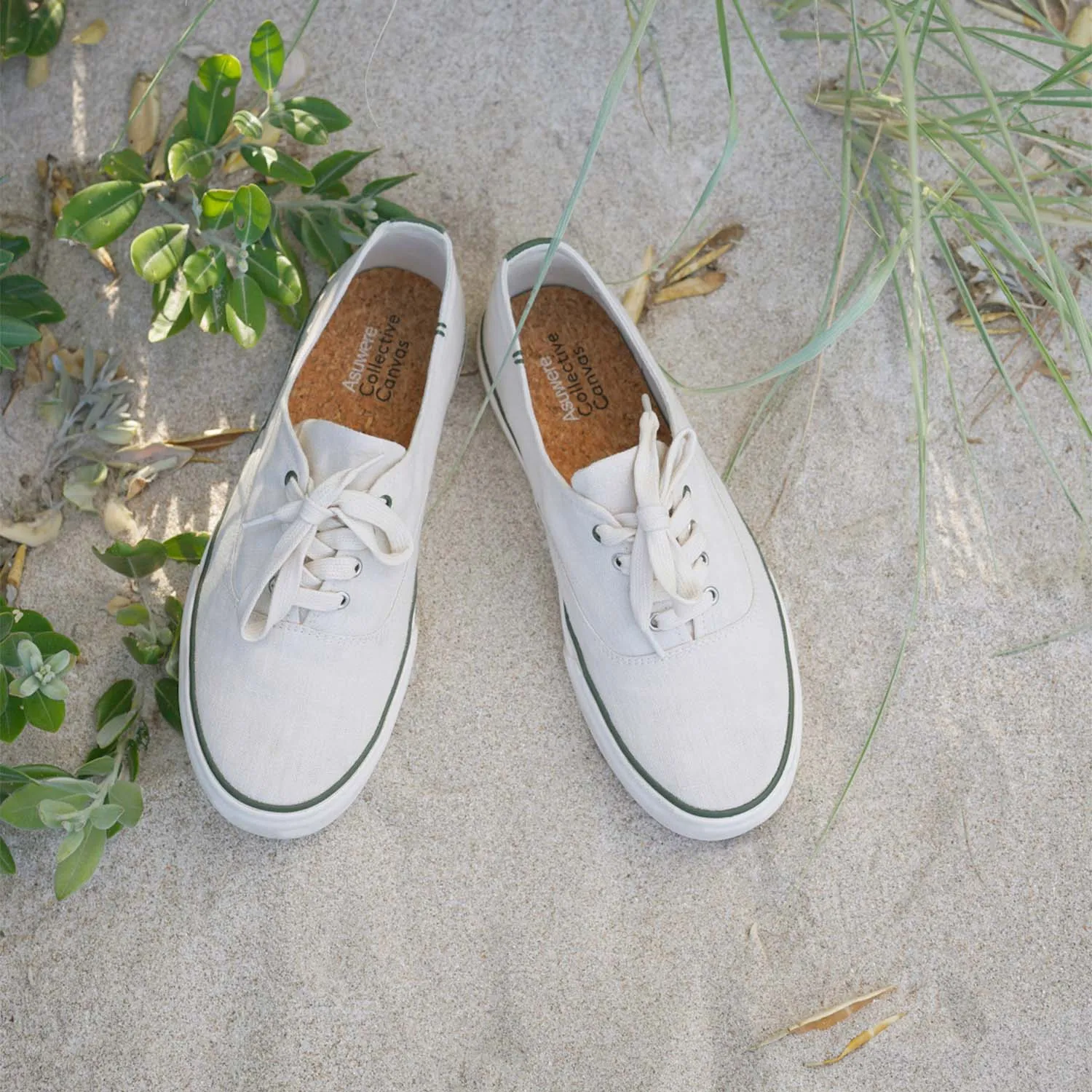 Asuwere x Collective Canvas Hemp Ecru/Green