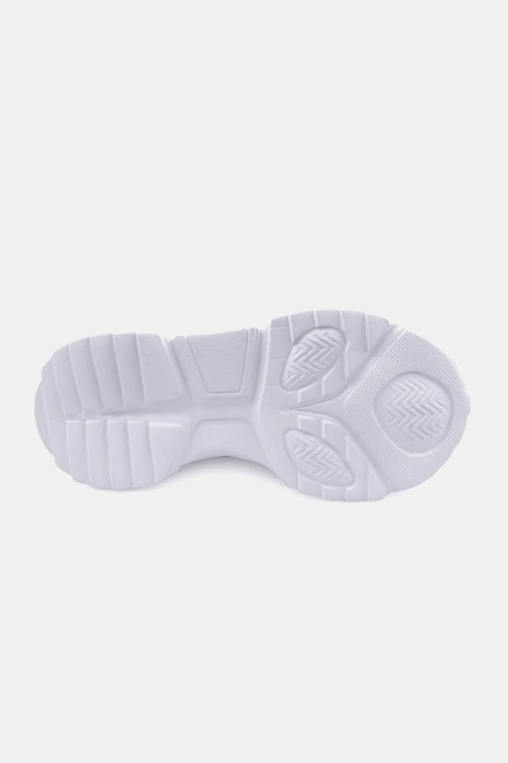 Berness Running Late Chunky Sole Athletic Sneakers in White