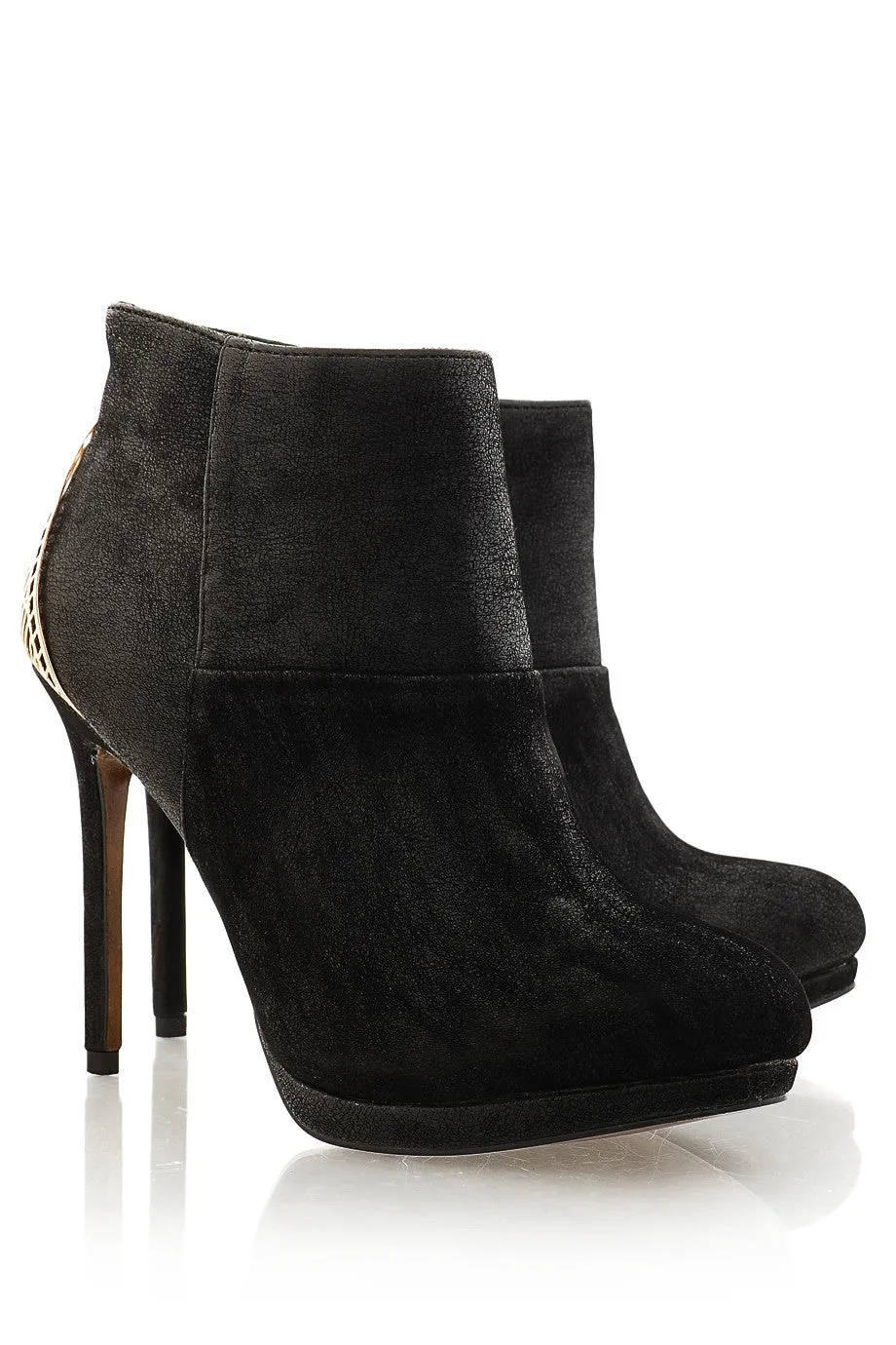 BLINK ADDIEN Black Suede Ankle Boots