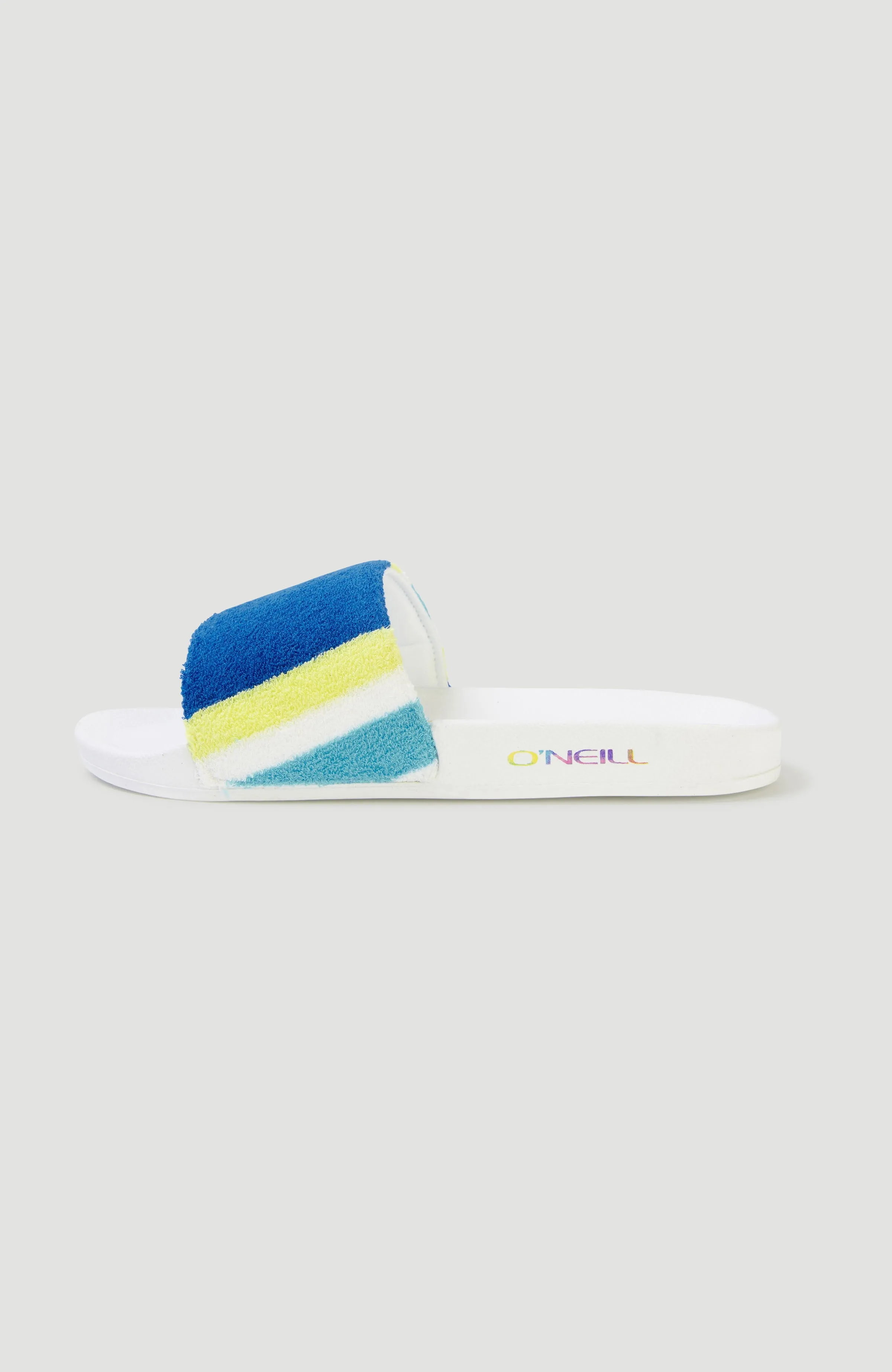 Brights Slides | Blue Towel Stripe