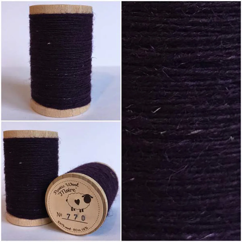 BRILLIANT VIOLET Hand Dyed YARD Wool Fabric for Wool Applique and Rug Hooking