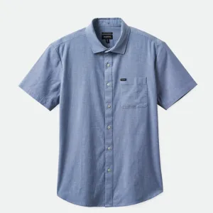 CHARTER OXFORD S/S WVN - LIGHT BLUE CHAMBRAY