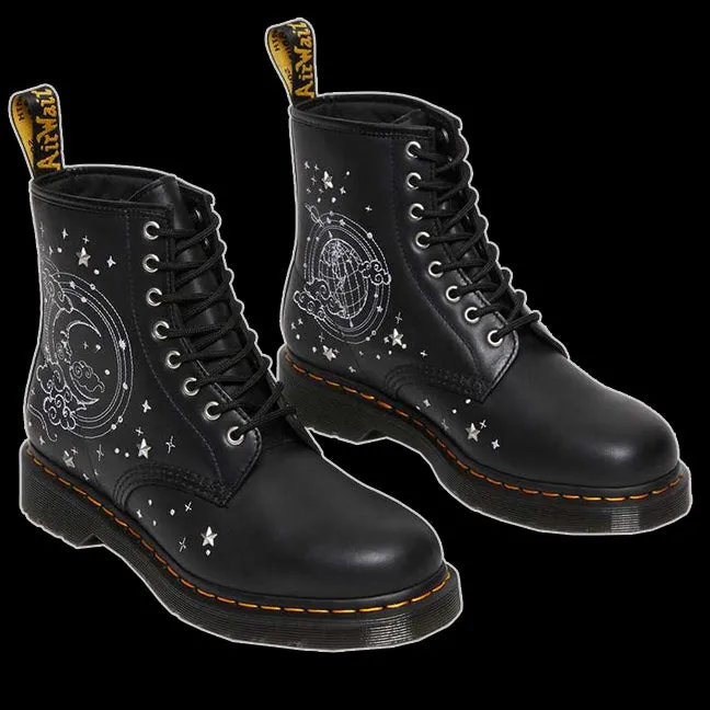 Dr Martens - 8 Eyelet Black Cosmic Boot