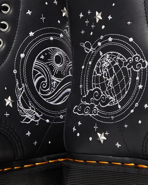 Dr Martens - 8 Eyelet Black Cosmic Boot