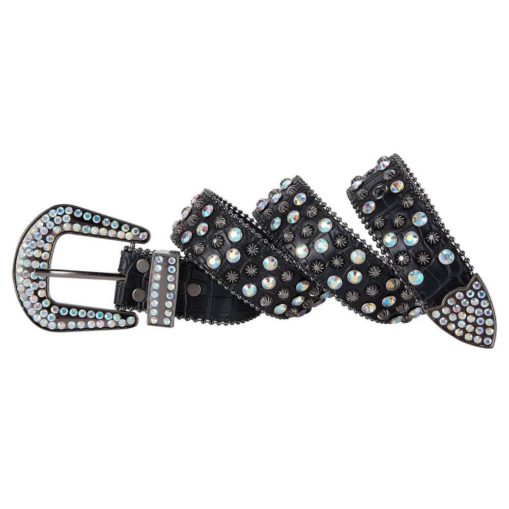 Dream Apparel's Premium Strap Men Women Western Fashion Bling Bling Rhinestones Crystal Diamond Belt