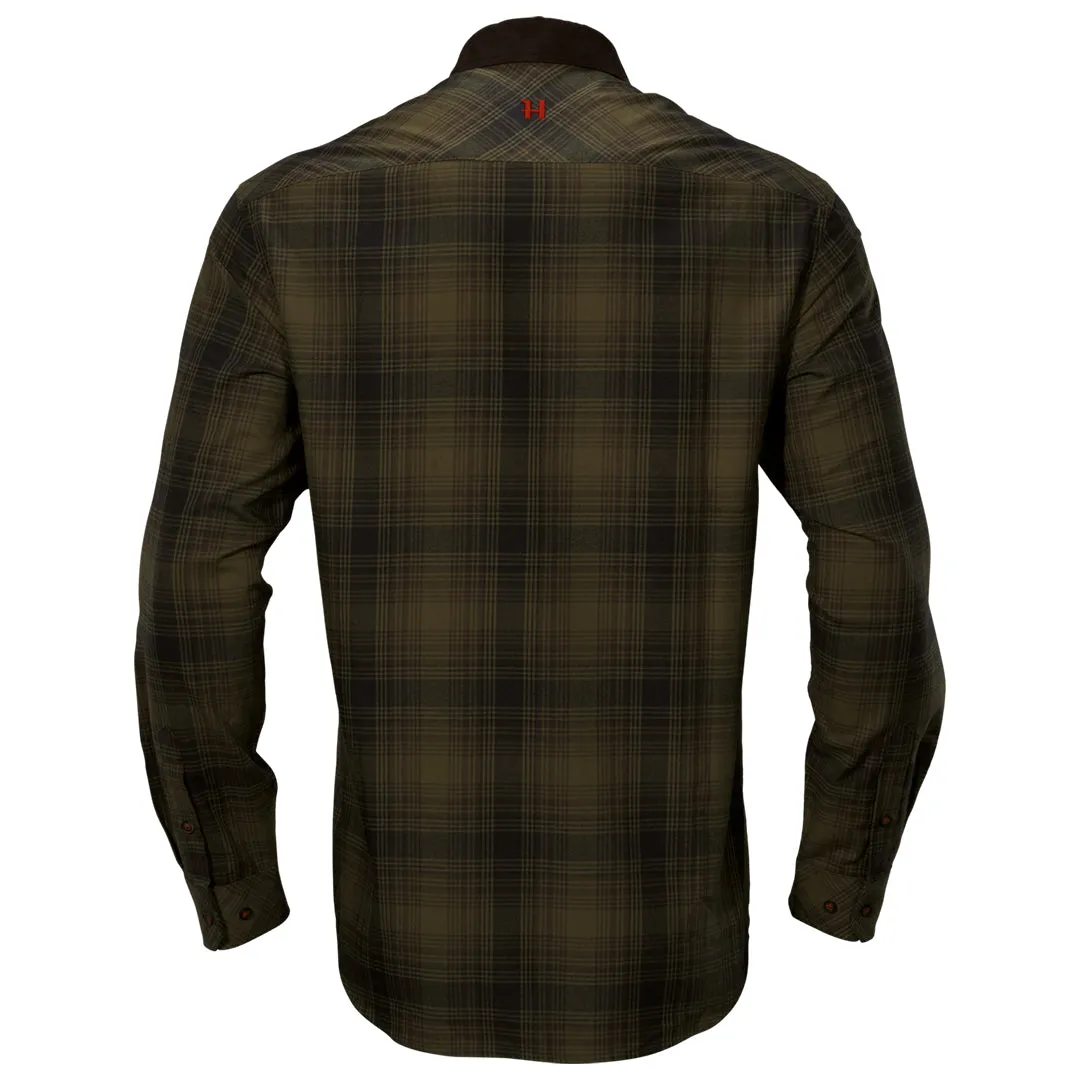 Driven Hunt Flannel Shirt - Olive Green Check By Harkila