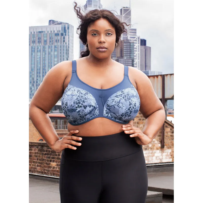 Energise Sports Bra Underwired Vintage Denim Blue - Elomi