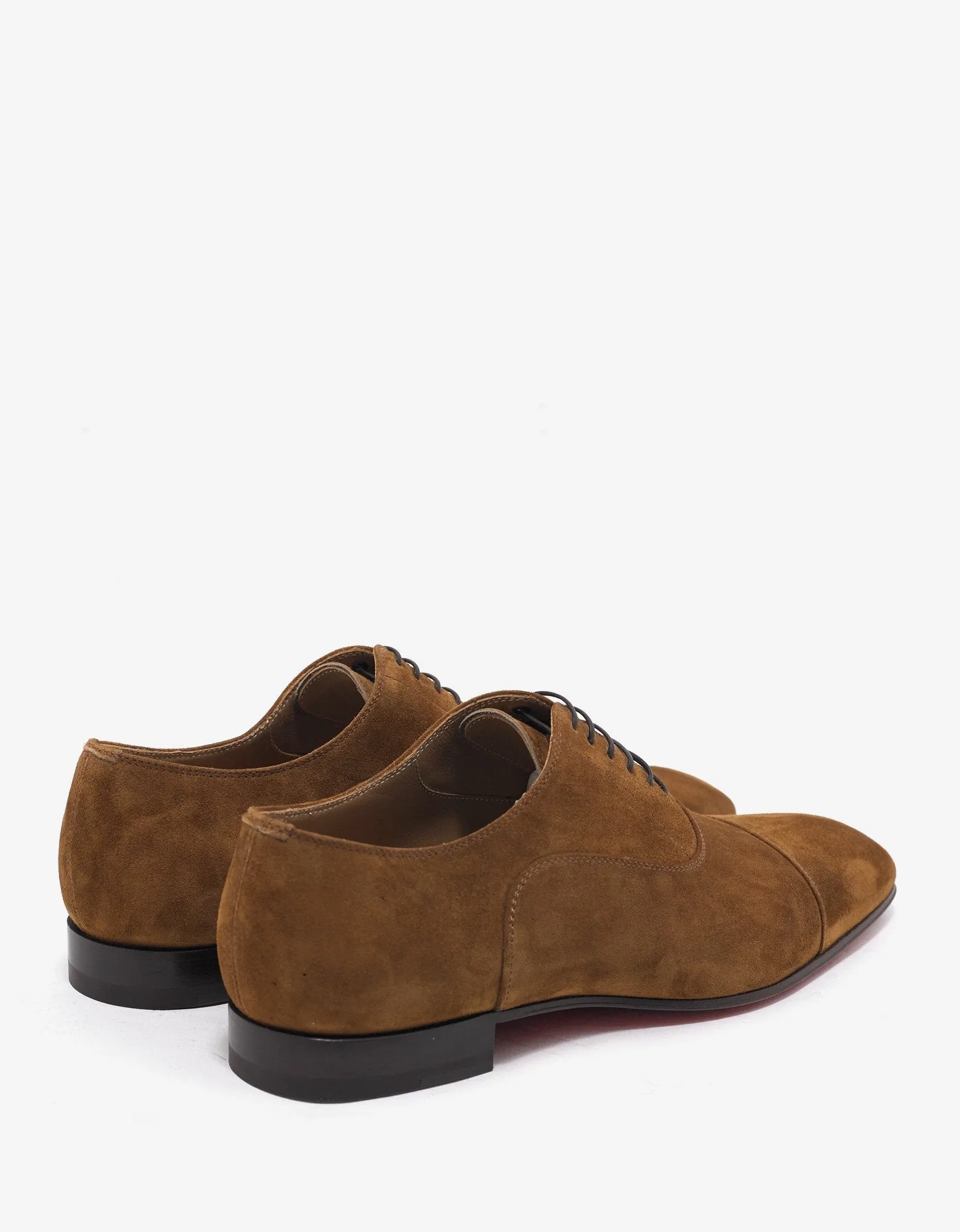 Greggo Flat Nounours Tan Suede Leather Oxford Shoes -