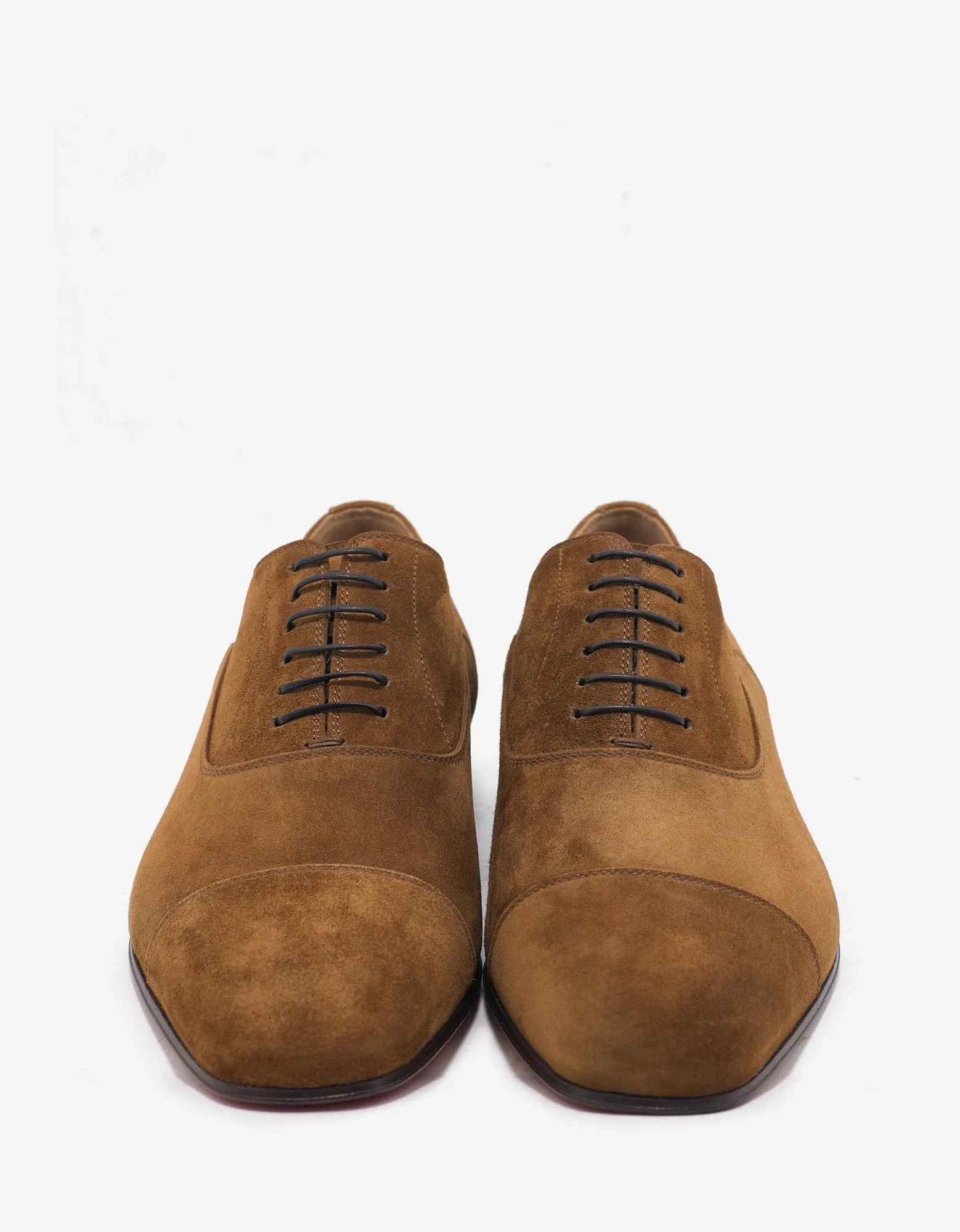 Greggo Flat Nounours Tan Suede Leather Oxford Shoes