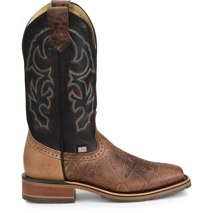 GRISSOM MENS 12"DOMESTIC  WIDE SQUARE TOE ROPER : DH4644