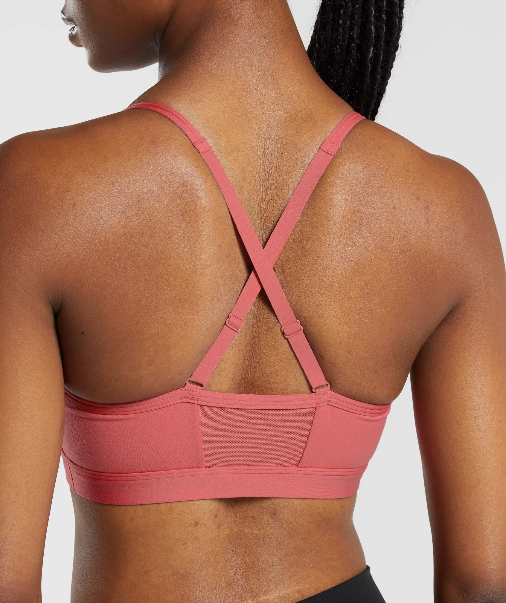 Gymshark Ruched Sports Bra - Sunbaked Pink