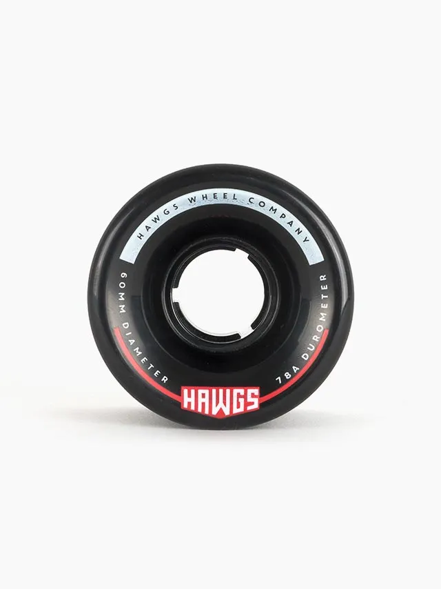 Hawgs Chubby Wheels 60mm 78a - Black (Set of 4)