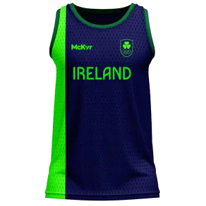 Mc Keever Team Ireland Basketball Vest - Youth - Navy