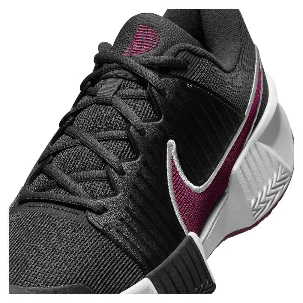 Mens GP Challenge Pro Tennis Shoes Dark Smoke Grey and Sangria