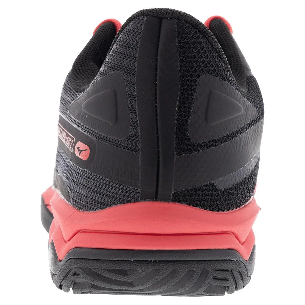 Men's Wave Exceed Light 2 AC Tennis Shoes Black and Radiant Red