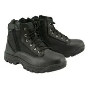 Milwaukee Leather Men's 6-inch Black Leather Swat Style-Tactical