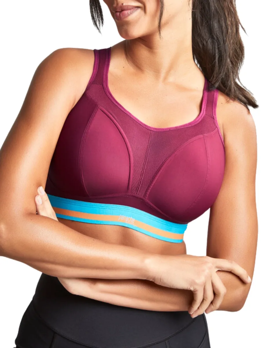 Non Wired Racerback Sports Bra - Cranberry