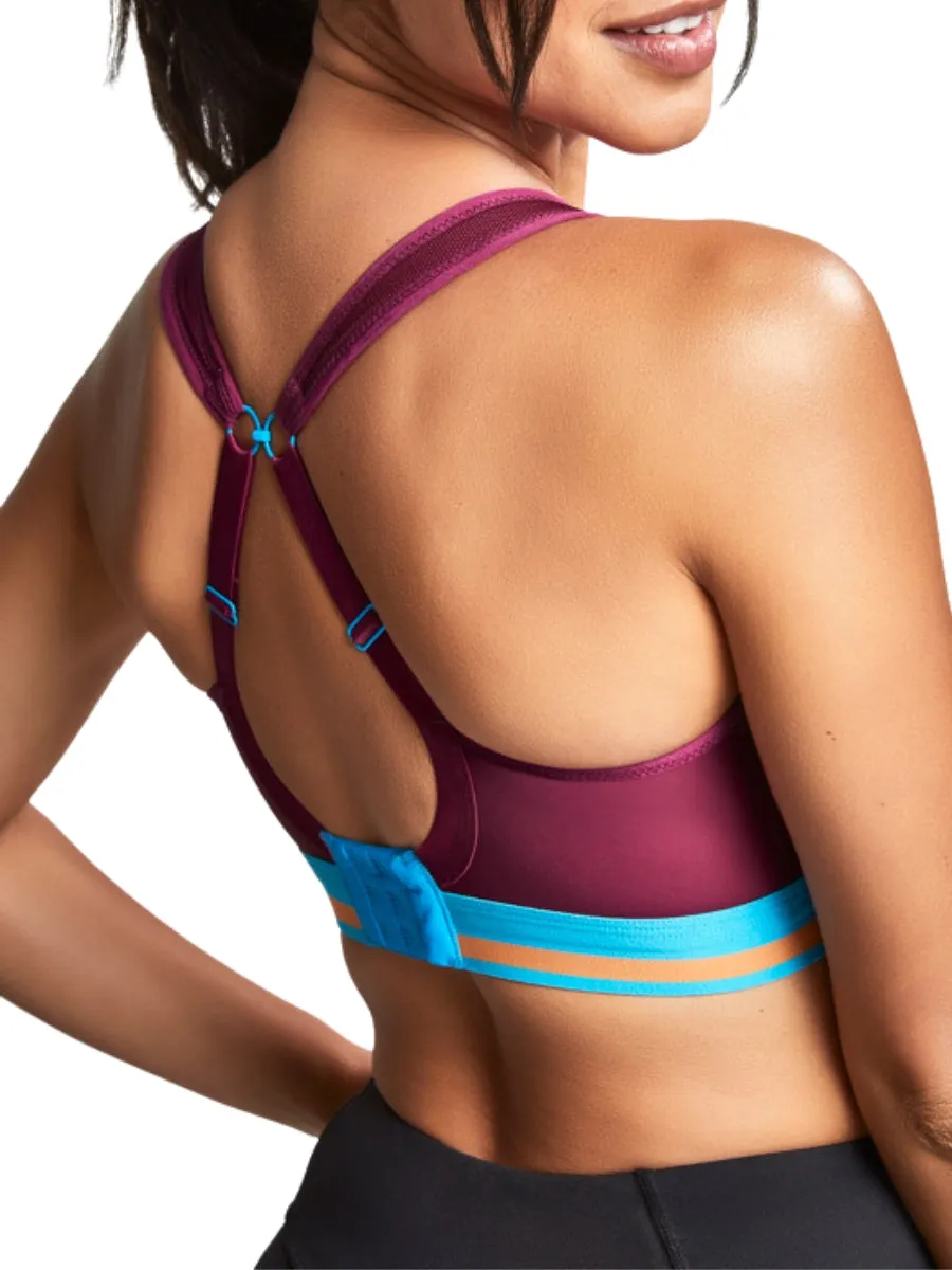 Non Wired Racerback Sports Bra - Cranberry