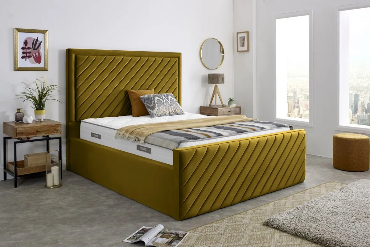 Oxford Upholstered Ottoman Bed