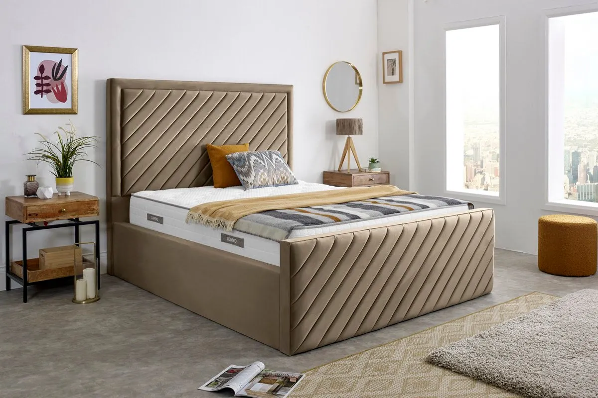 Oxford Upholstered Ottoman Bed