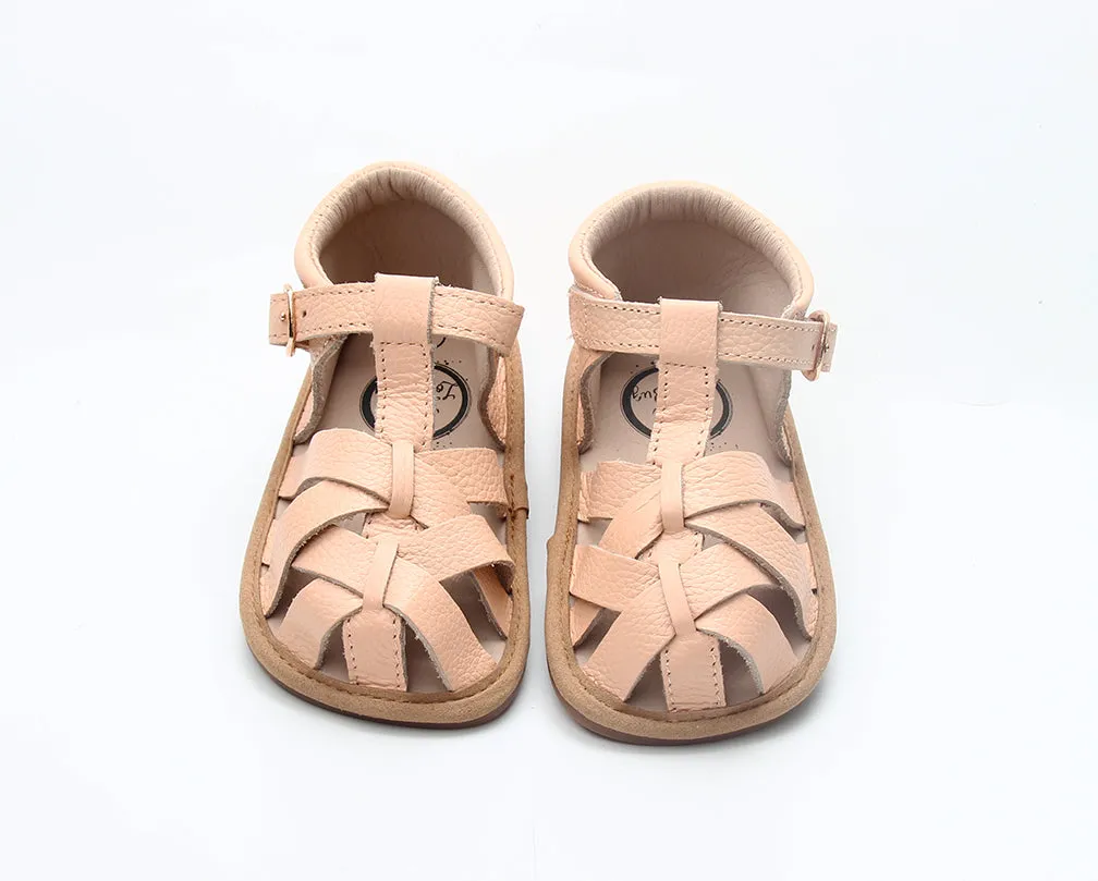 Peach Closed Toe Sandal