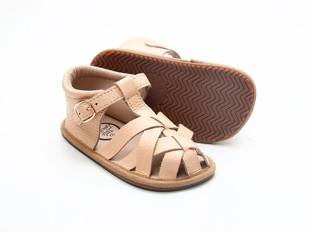 Peach Closed Toe Sandal