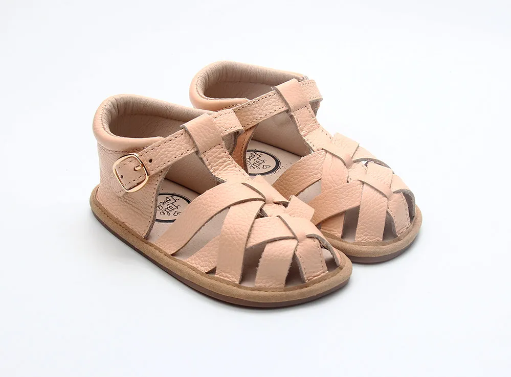 Peach Closed Toe Sandal