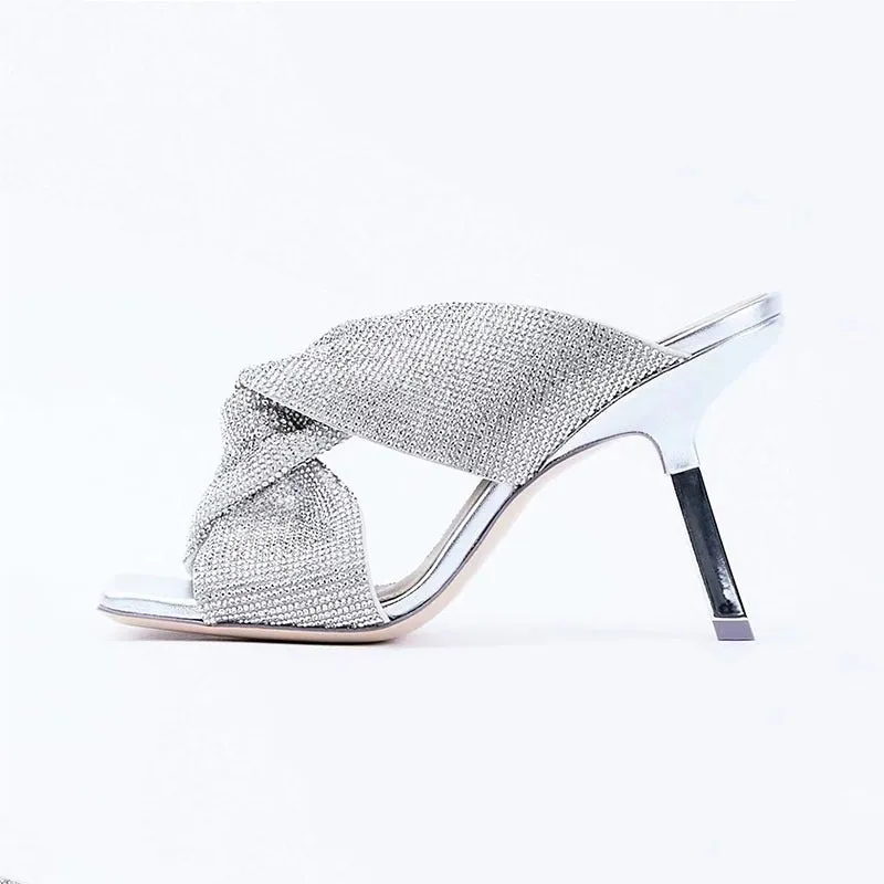 Pre Order:  Matte Plush Ultra High Heel Mule Sandals