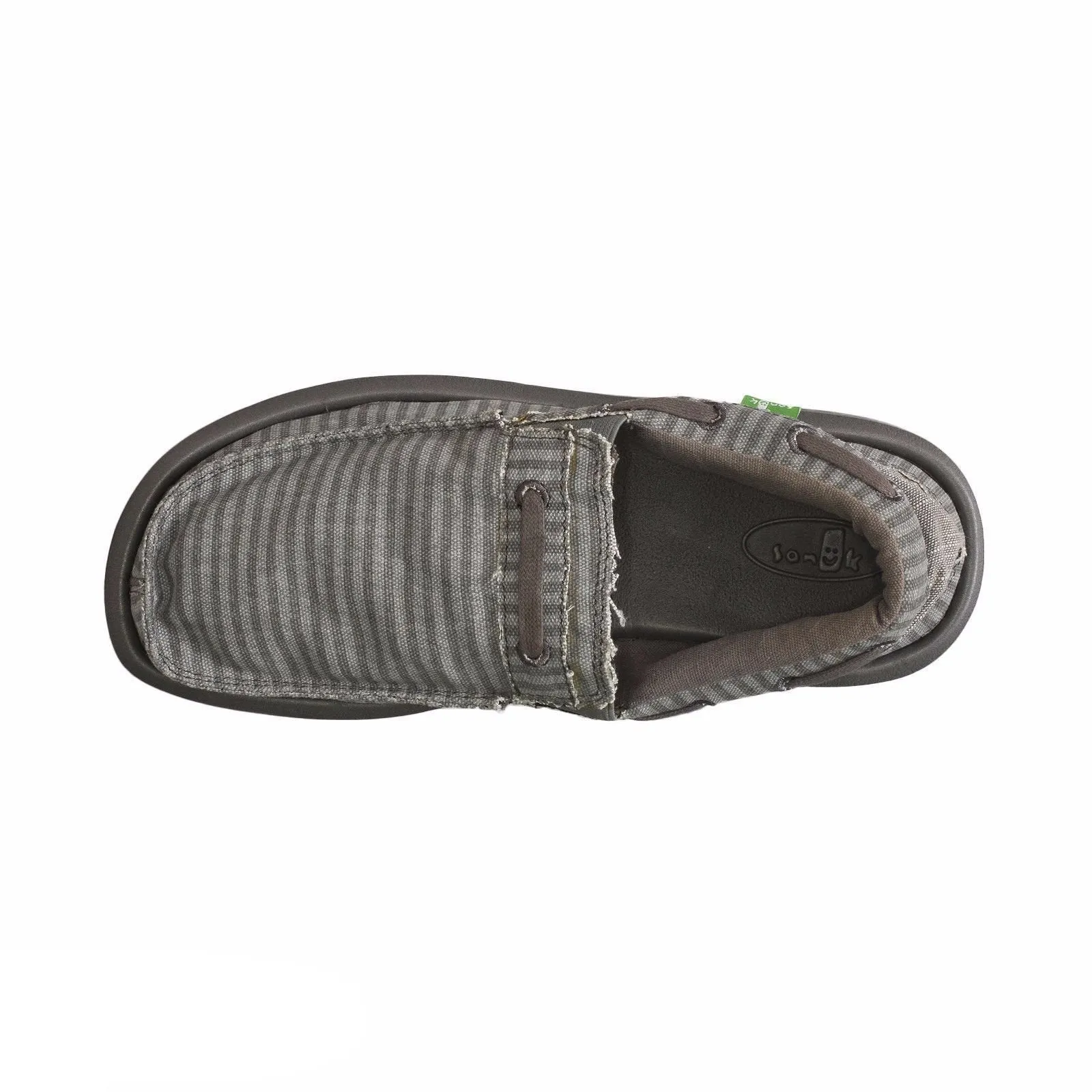 Sanuk Skipjack Hookie Grey Stripe Shoes