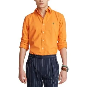 Slim Fit Garment-Dyed Oxford Shirt