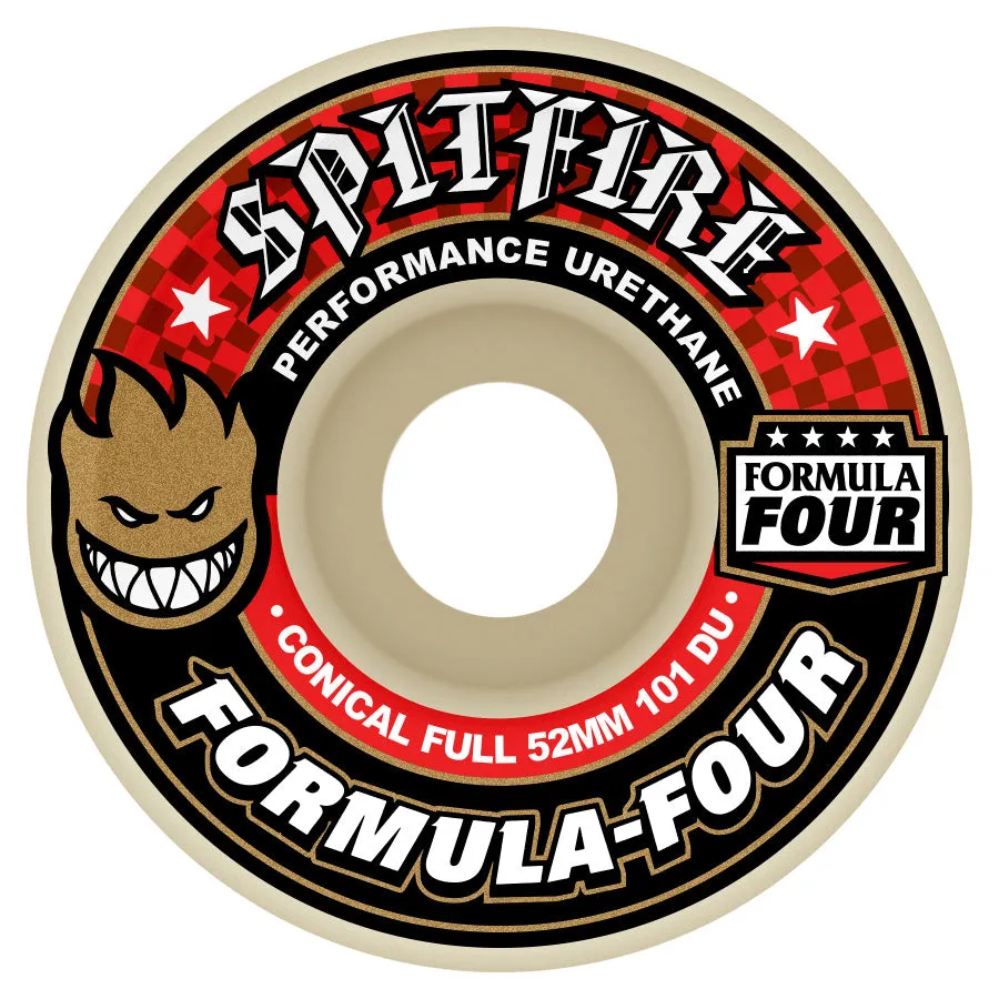 SPITFIRE WHEELS FORMULA FOUR CONICAL FULL 101A (52MM/53MM/54MM/56MM/58MM)