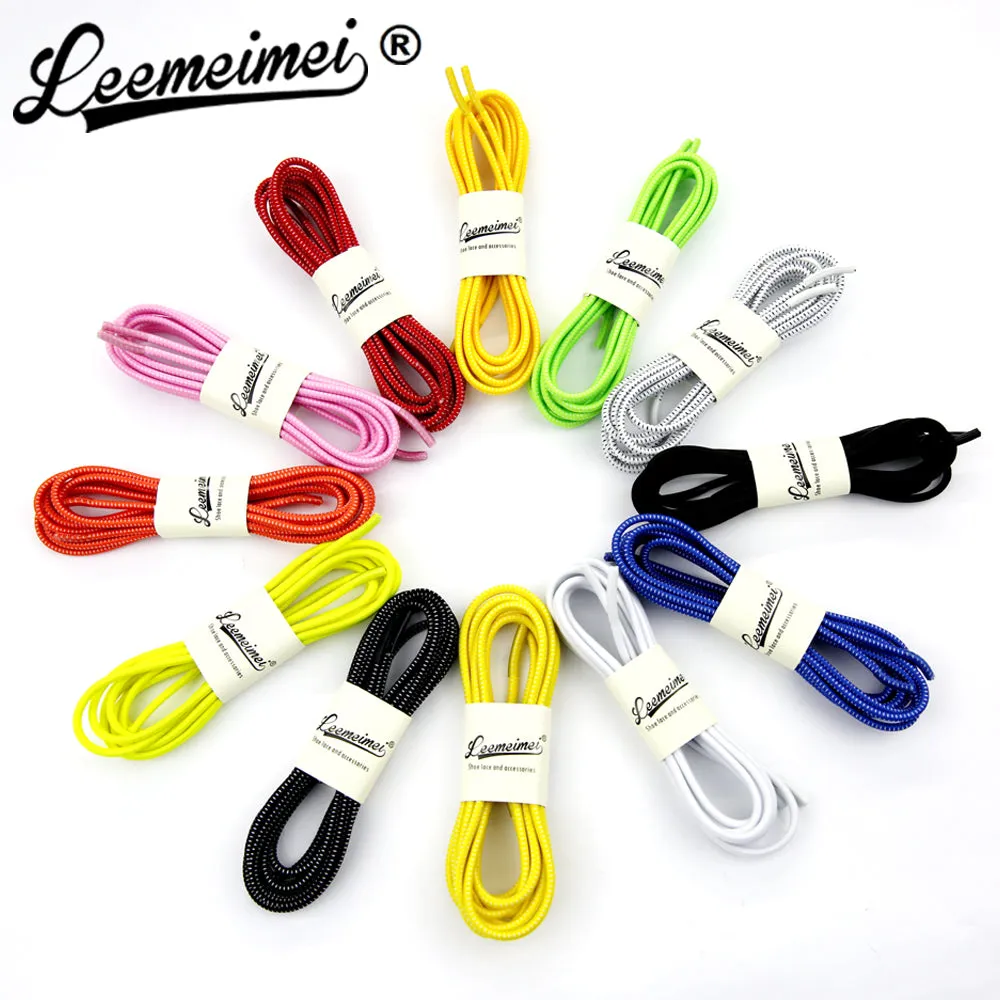 Stretching Lock lace 23 colors a pair Of Locking Shoe Laces Elastic Sneaker Shoelaces Shoestrings Running/Jogging/Triathlon