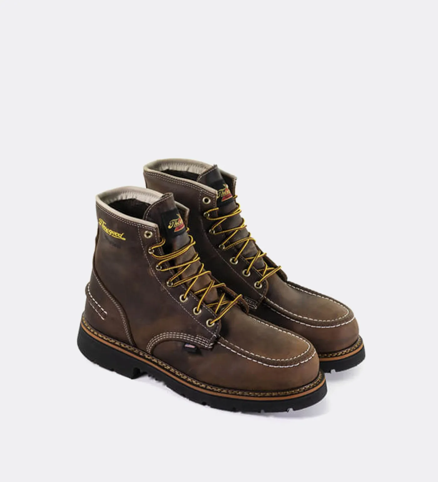 Thorogood 1957 Series Waterproof 6" Safety Moc Toe Work Boots for Men