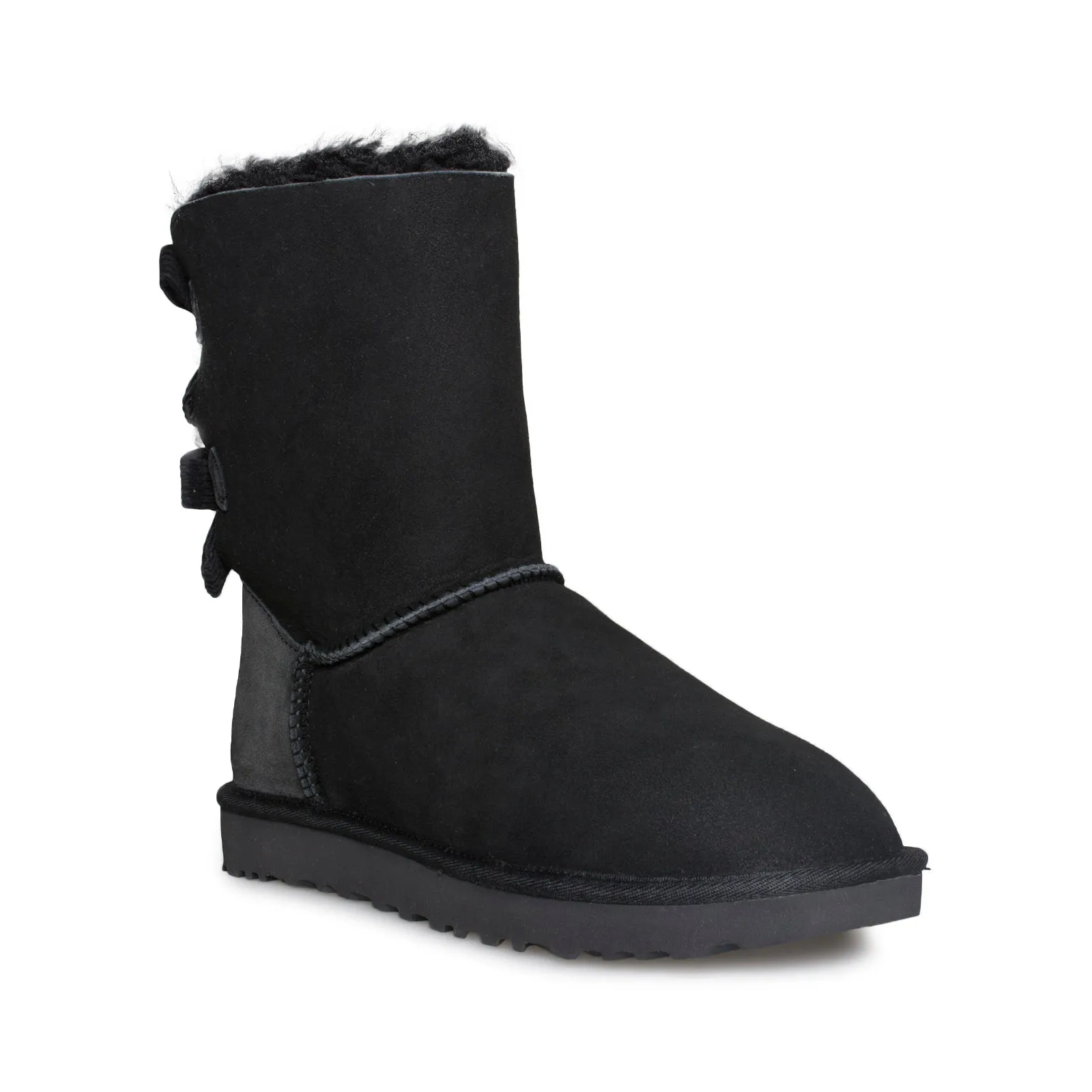 UGG Bailey Bow Corduroy Black Boots - Women's