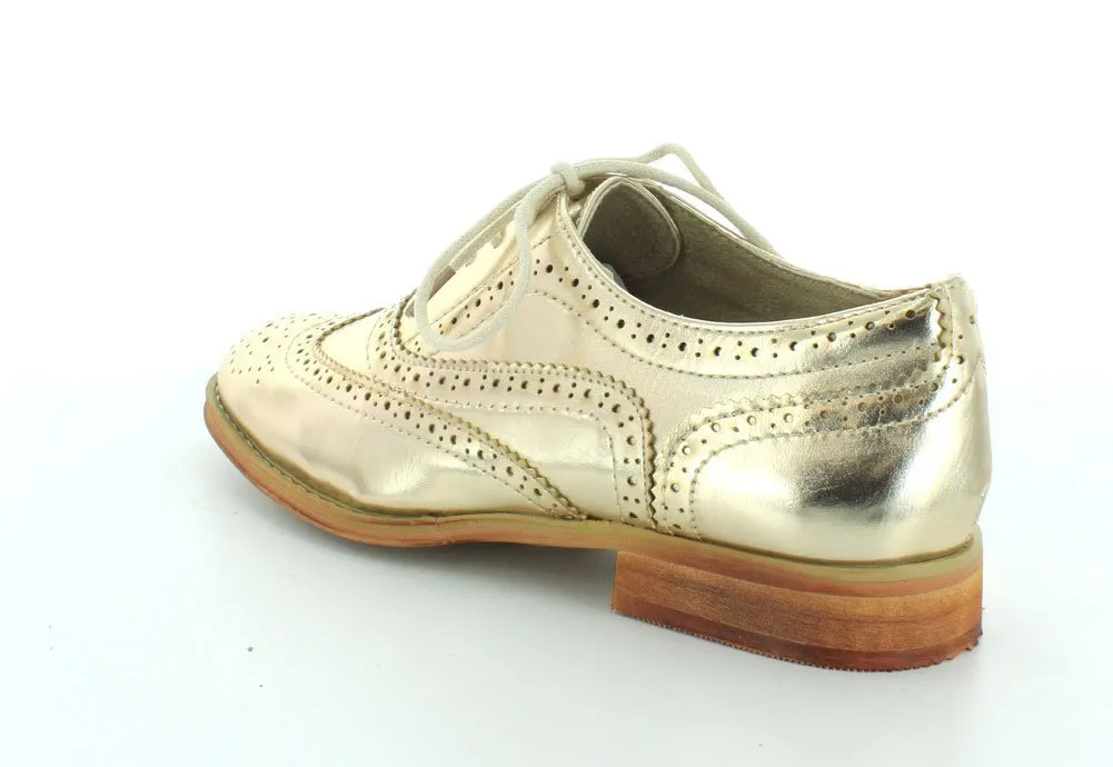 Wanted Shoes Women's Babe Oxford - Gold