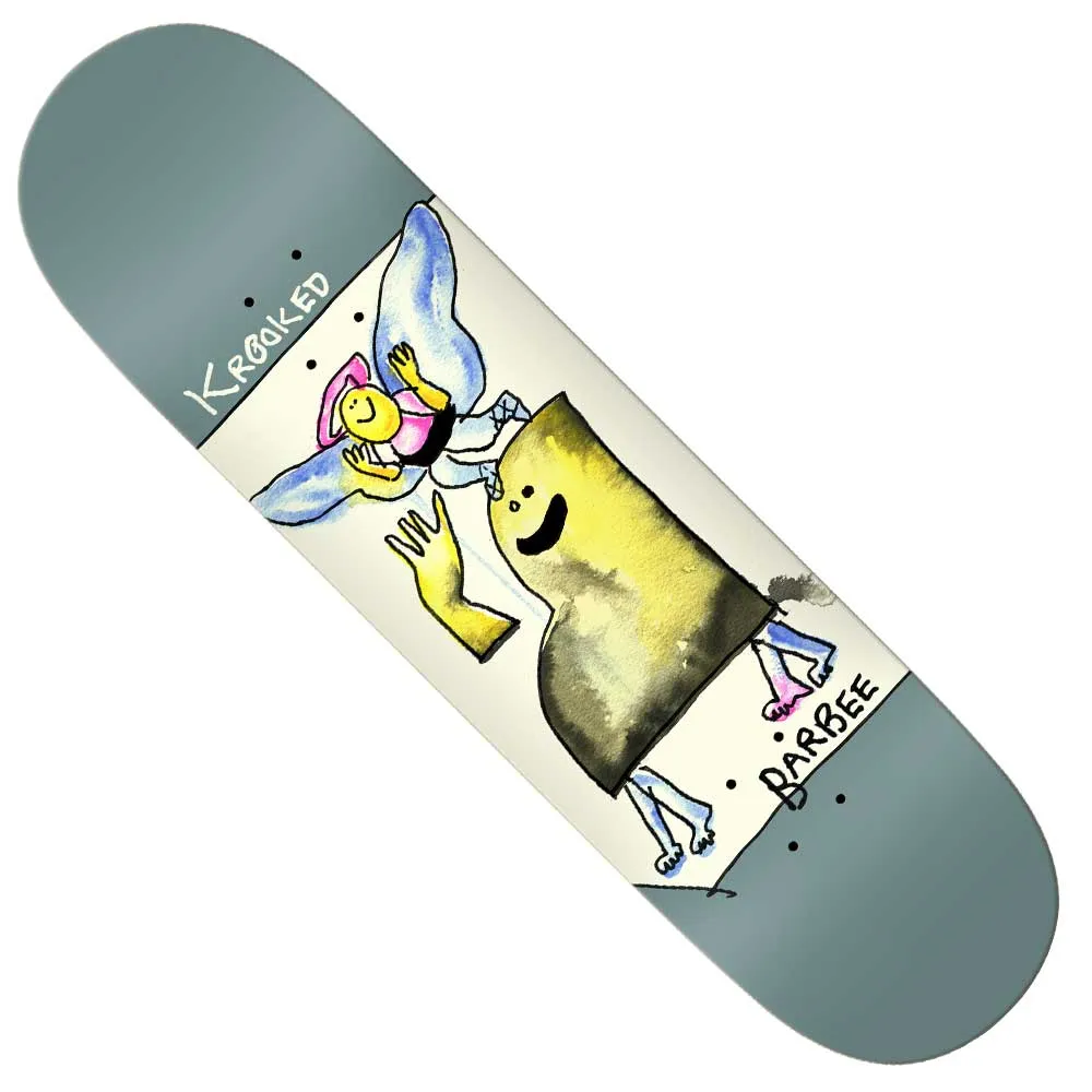 Watercolor Angel Barbee 8.5 Krooked Skateboard Deck