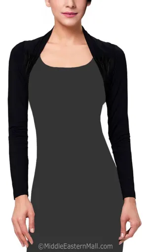 Women's Bolero Shrug in Black or White