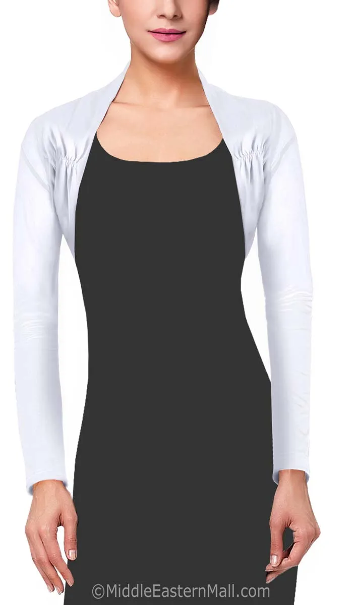 Women's Bolero Shrug in Black or White