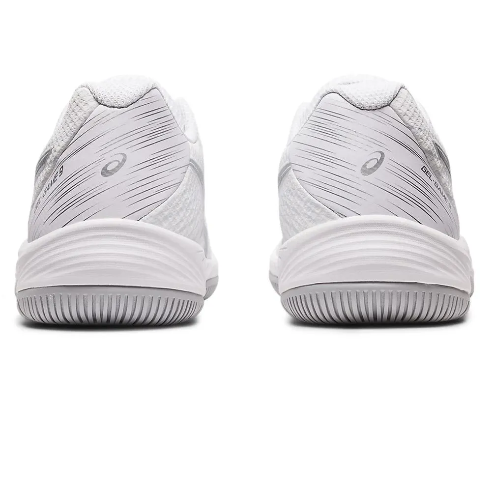 Women`s GEL-Game 9 Tennis Shoes White and Pure Silver