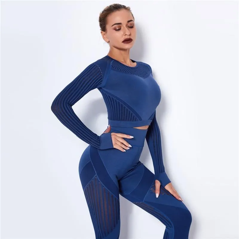 Yoga Set Two Piece Bra Leggings Workout Fitness Sets For Women